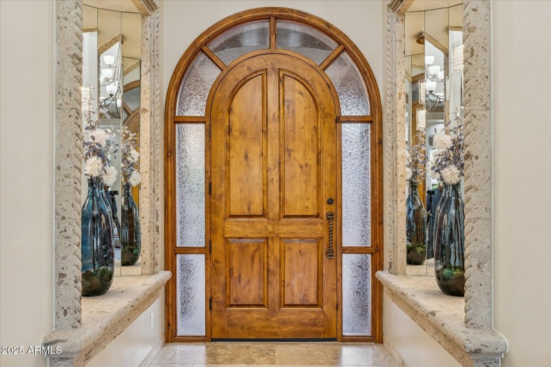 Interior of formal entrance.