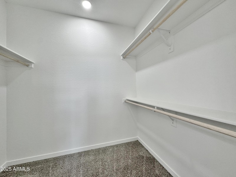 Master walk in closet