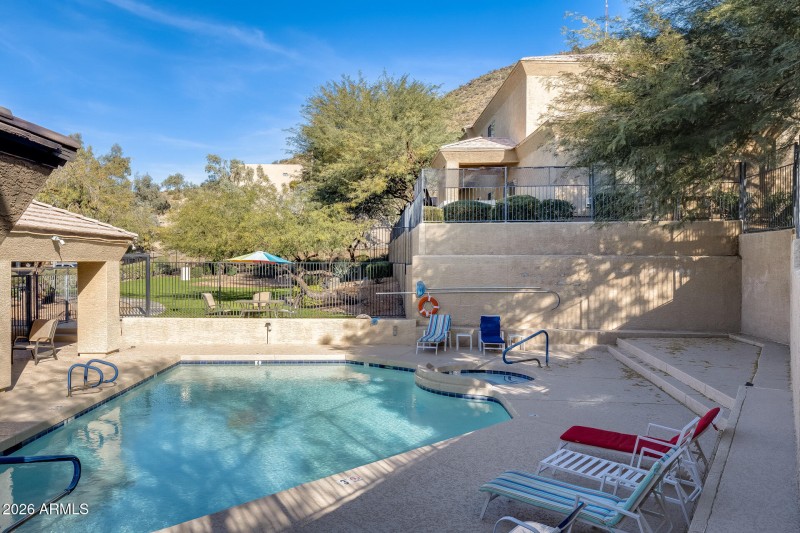 Community pool and park