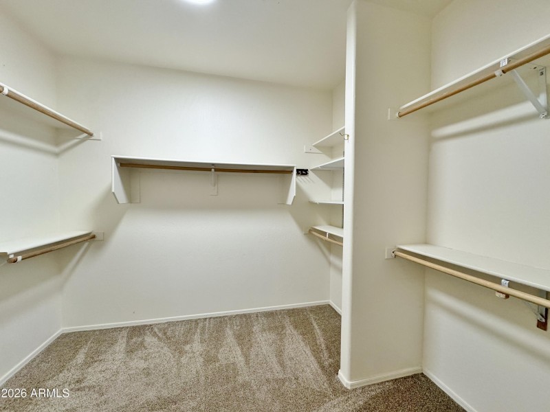 Large walk in closet