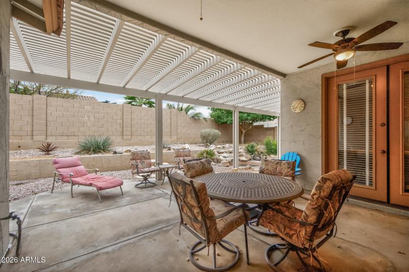 Covered patio