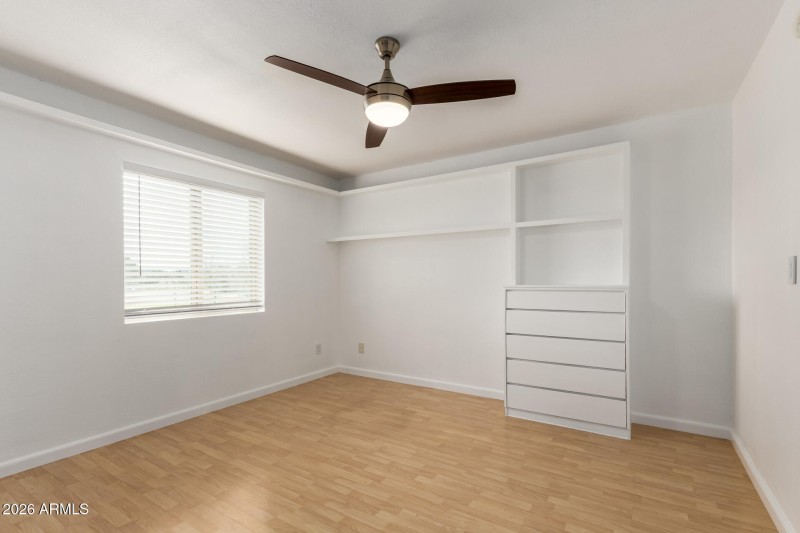 Built-In Shelving in Second Bedroom