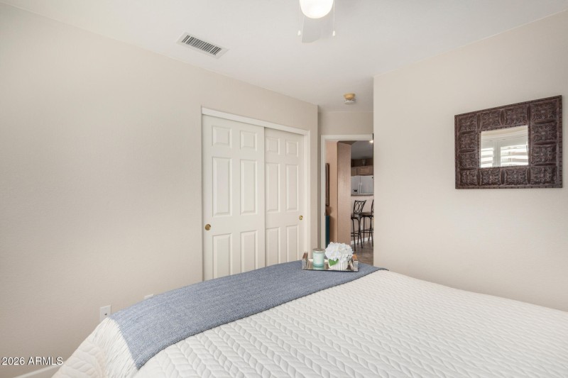 With large double closet