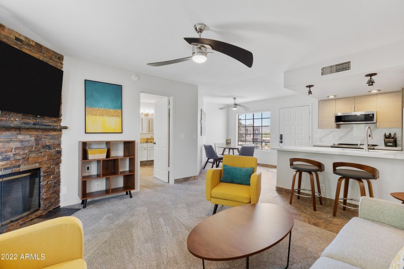 living to kitchen & dining