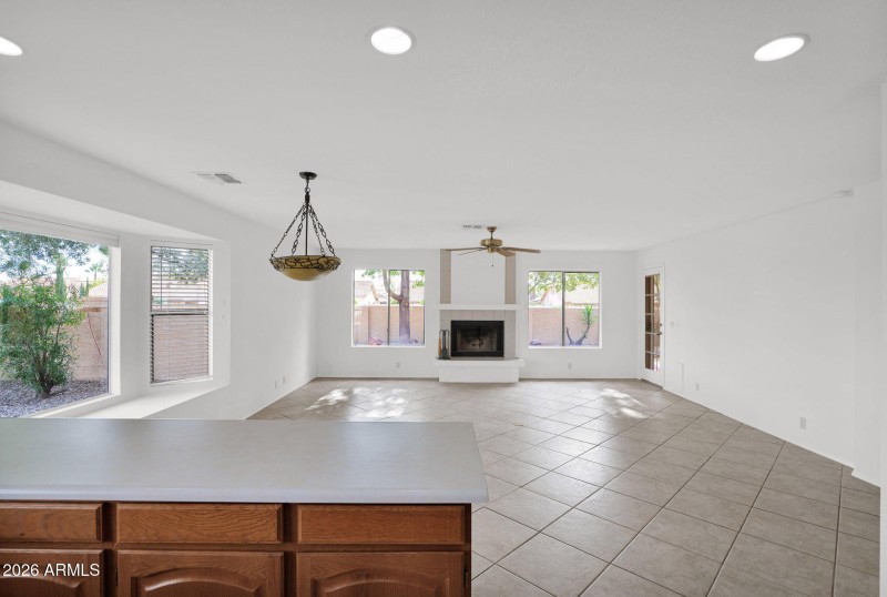 Great room view from kitchen