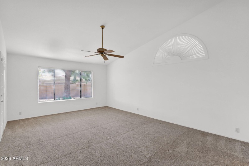 Primary bedroom west of Family room