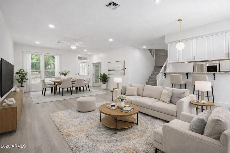 6 - Great Room with virtual staging