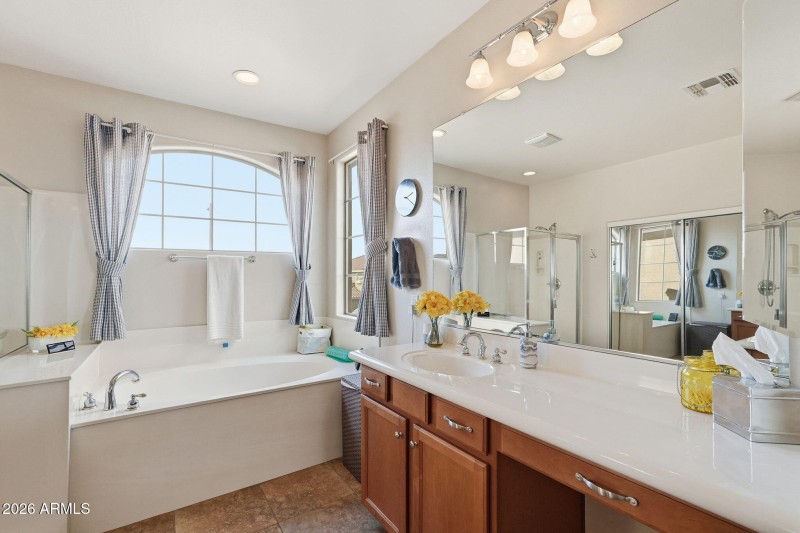 Separate Vanity Areas