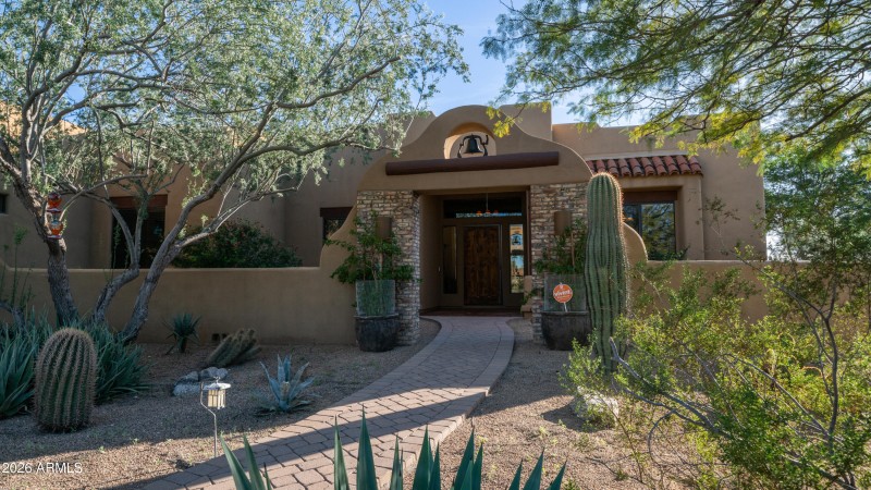Front of Home and Courtyard