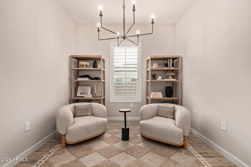 Versatile front den or sitting area