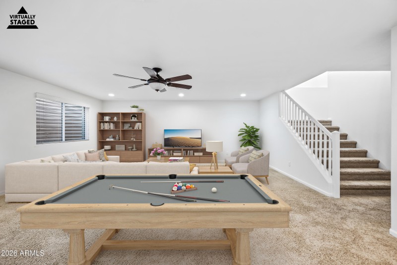 Staged Basement Great room