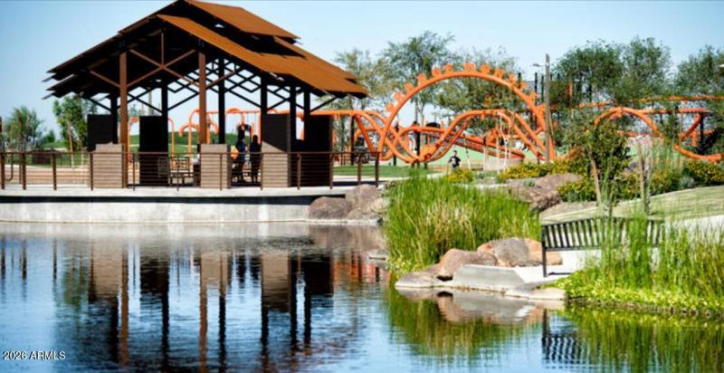 children park and lake