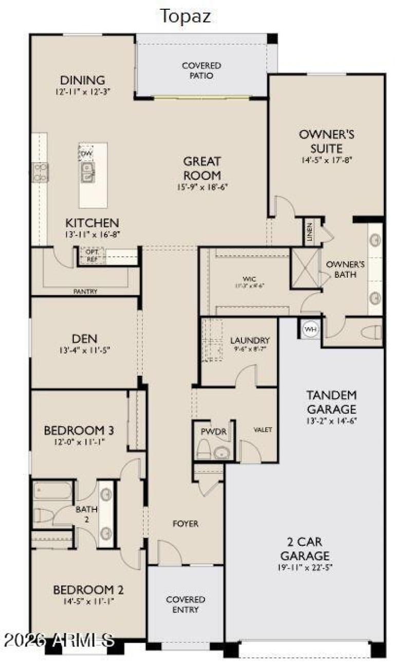 Topaz - Right Garage - Center Slider