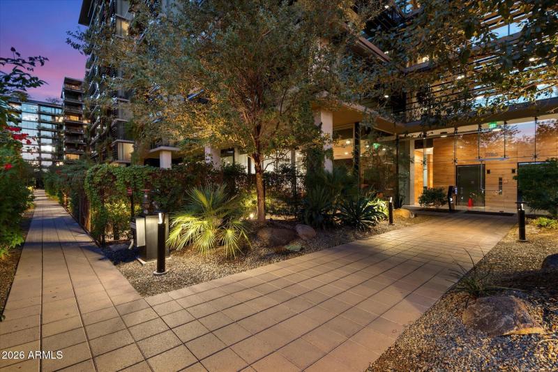 Elegant Building Entrance