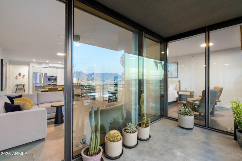 Private Covered Balcony