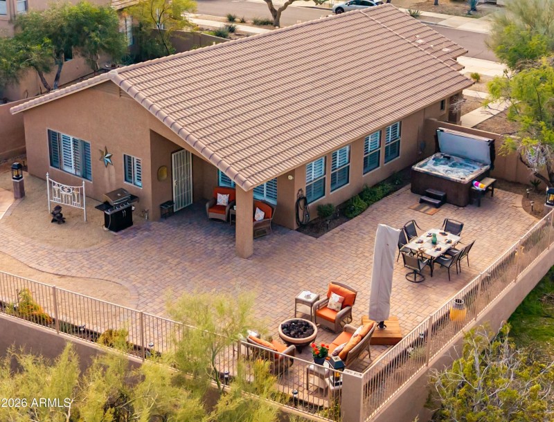 Above ground spa stays!