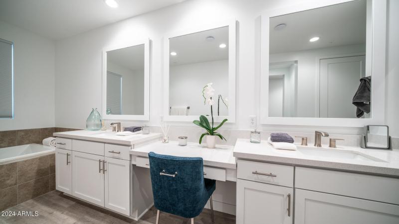 Dual Vanities Master Bathroom