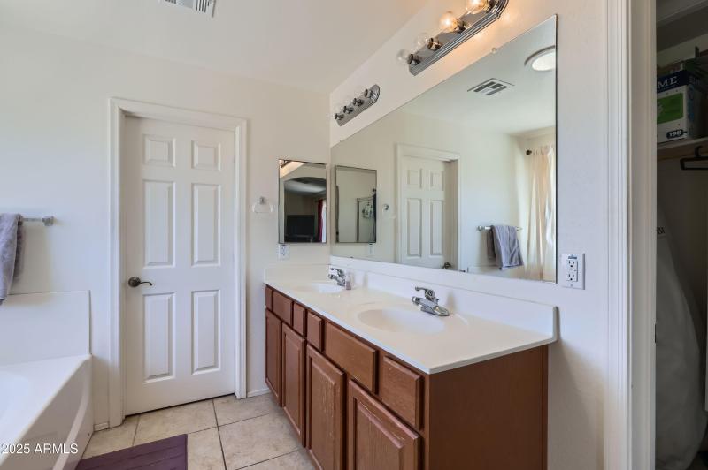 Primary bath double vanity