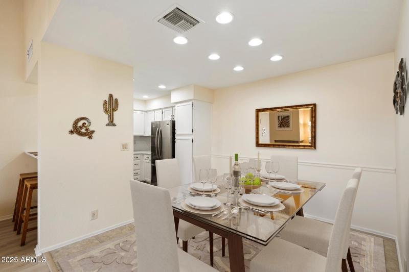 Virtually Staged Dining Room