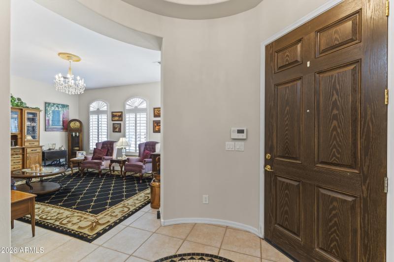 INSIDE THE FRONT DOOR