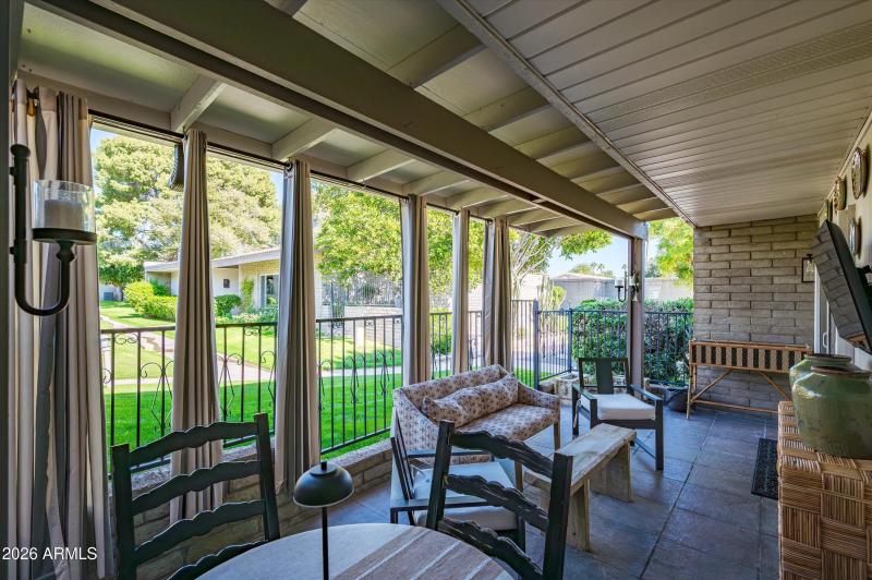 North-Facing Covered Patio