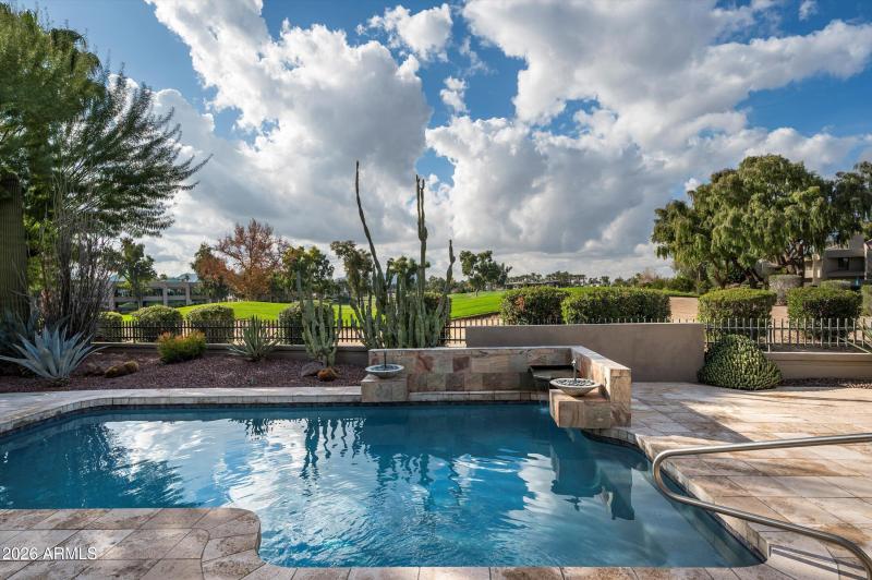 Golf course views from pool