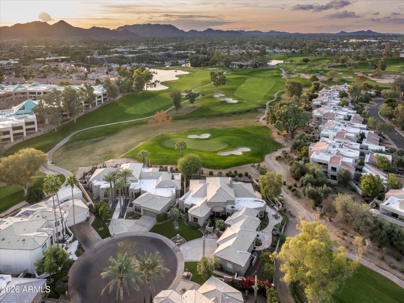 Secluded cluster of homes in the Enclave