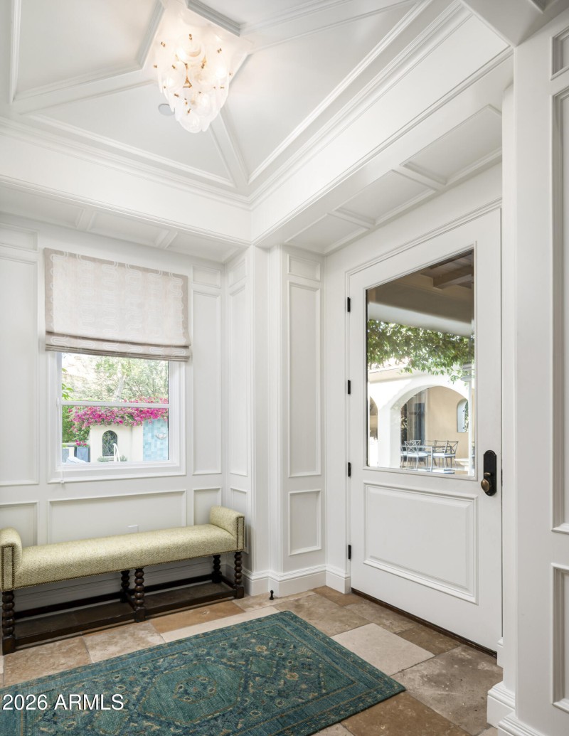 Foyer with Wainscotting