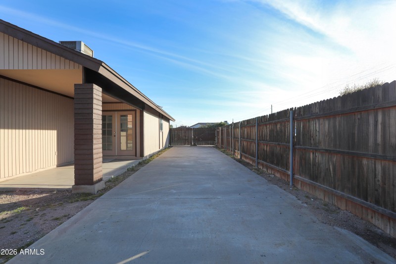 55' RV pad & RV gate