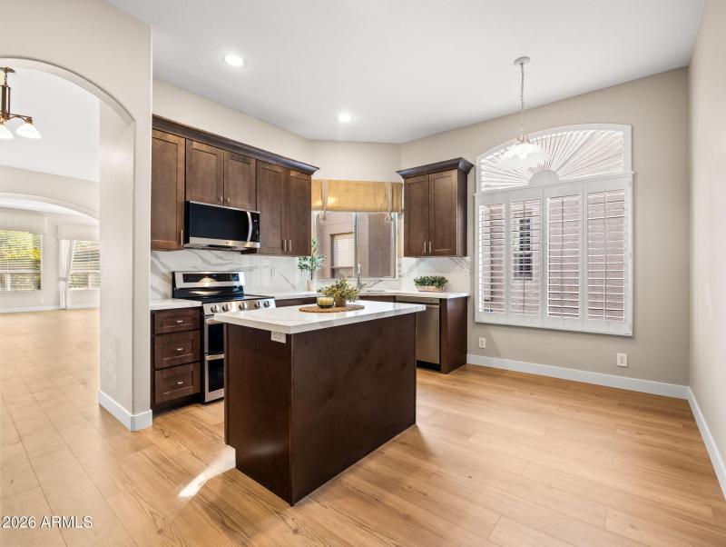 Open and Remodeled Kitchen