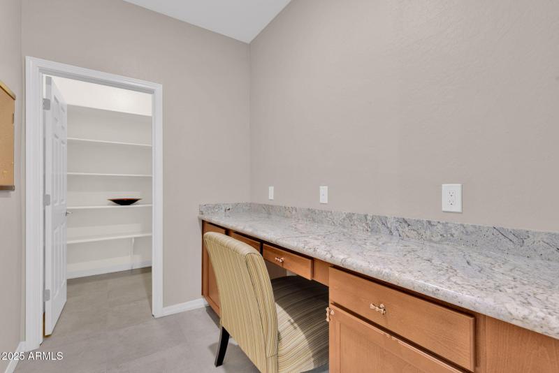 XL Pantry with Built in Desk Hallway