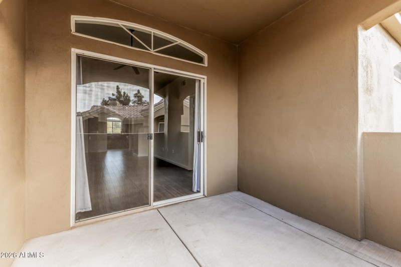 Sliders from living rm to patio