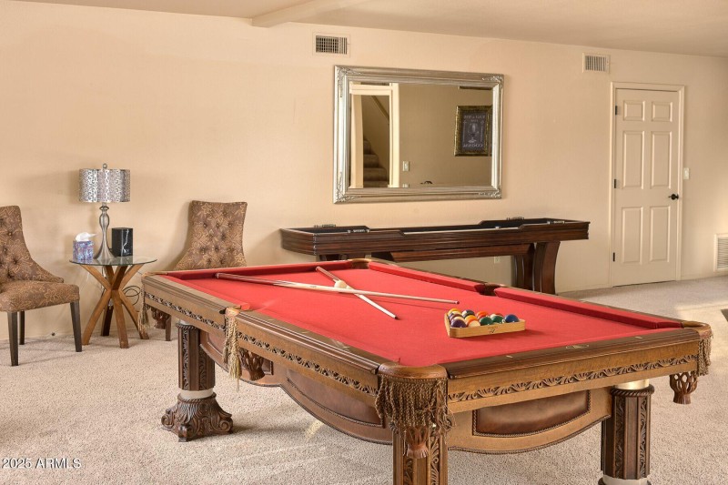 Pool and shuffle board table
