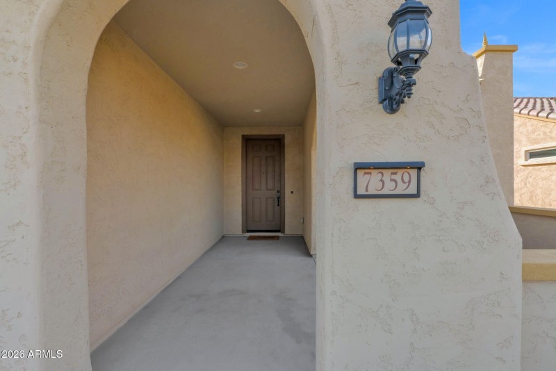 Covered Front Entrance