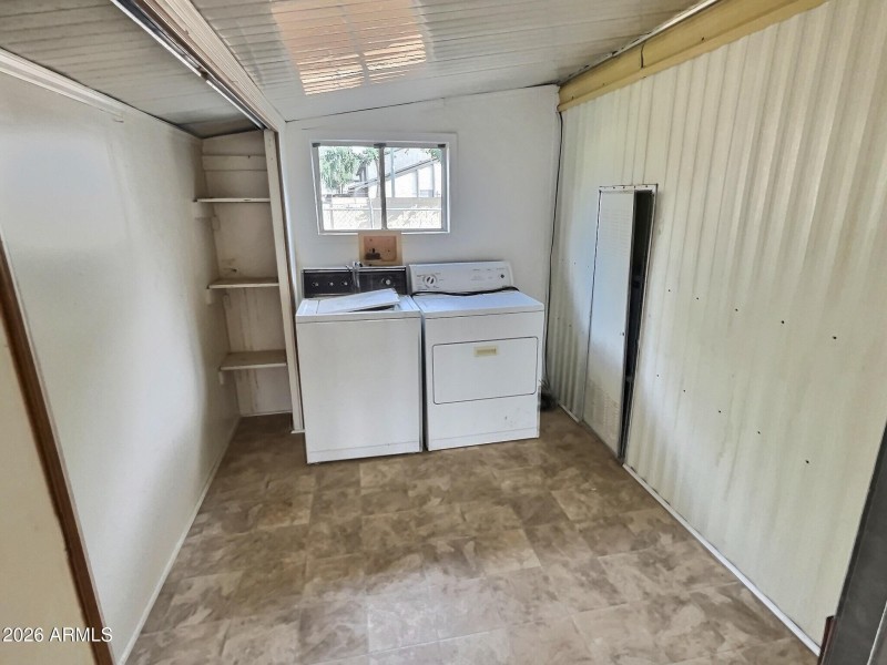 Dedicated Laundry Room with Storage