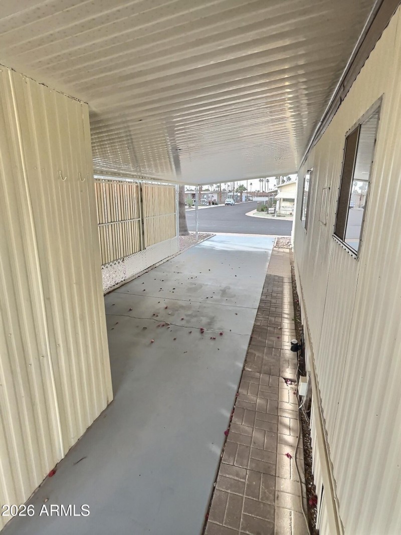 Covered Carport and Side Walkway