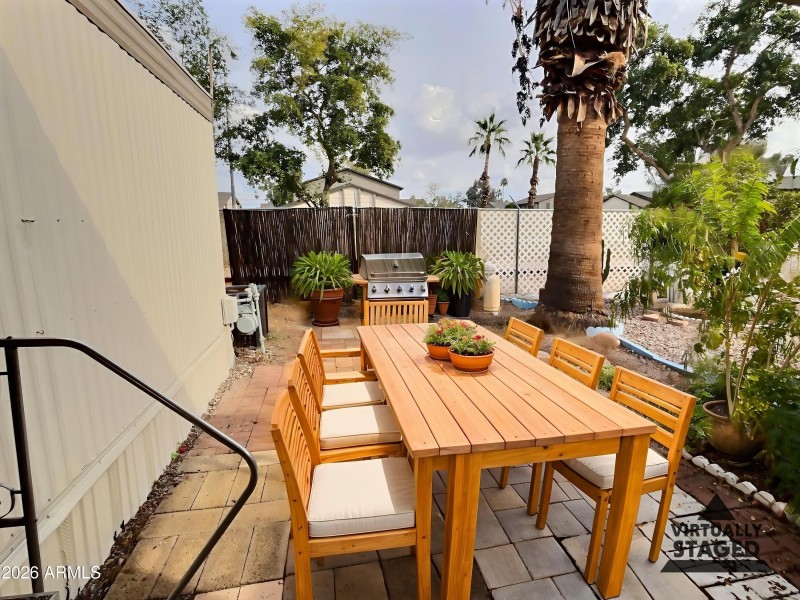 Backyard Patio Area (Virtually Staged)