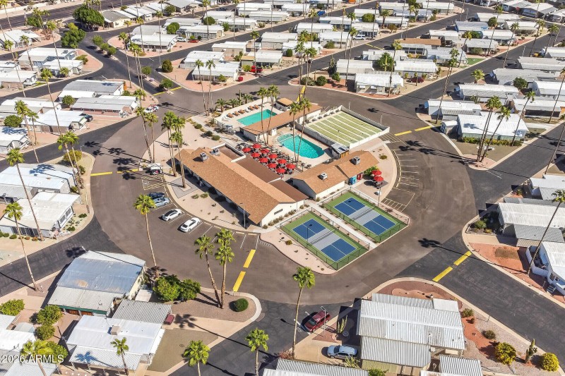 Aerial View of Community Amenities
