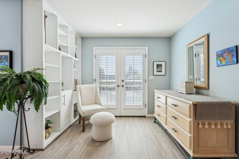 Sitting Area with French Doors