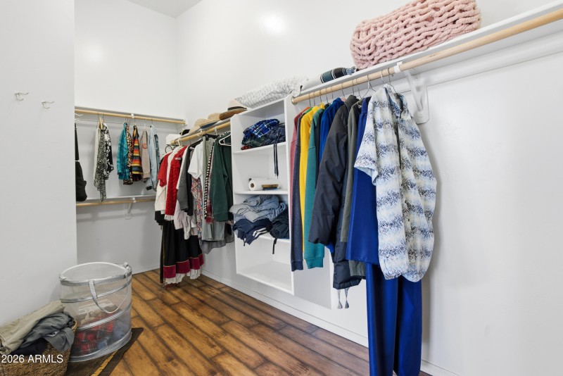 Primary closet