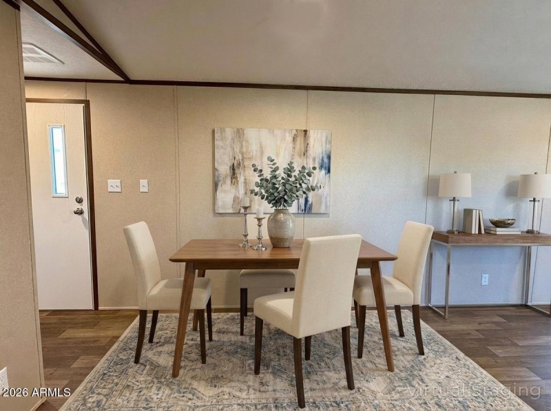 Virtually Staged Dining Room