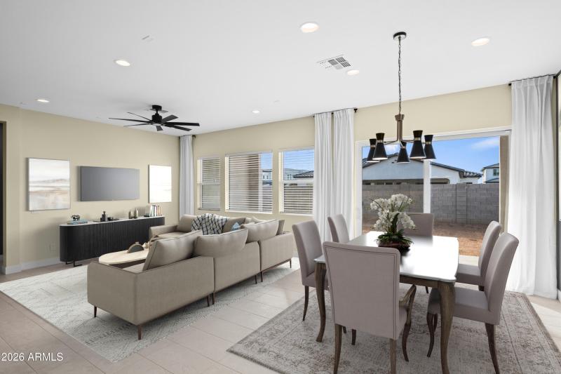 Greatroom virtually staged