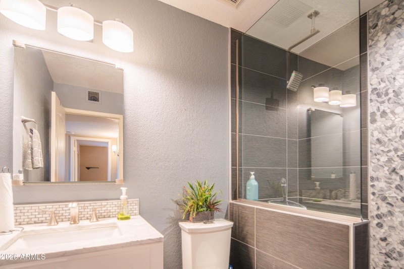 downstairs bathroom with walk-in shower