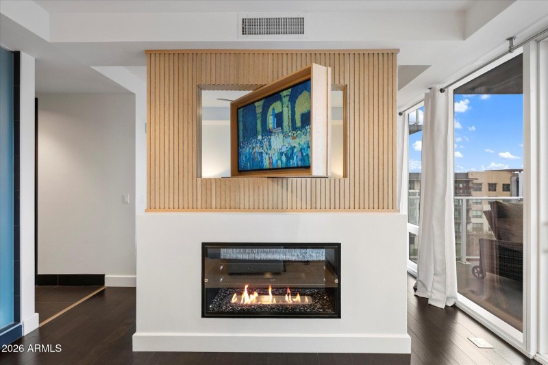 Fireplace-custom wall