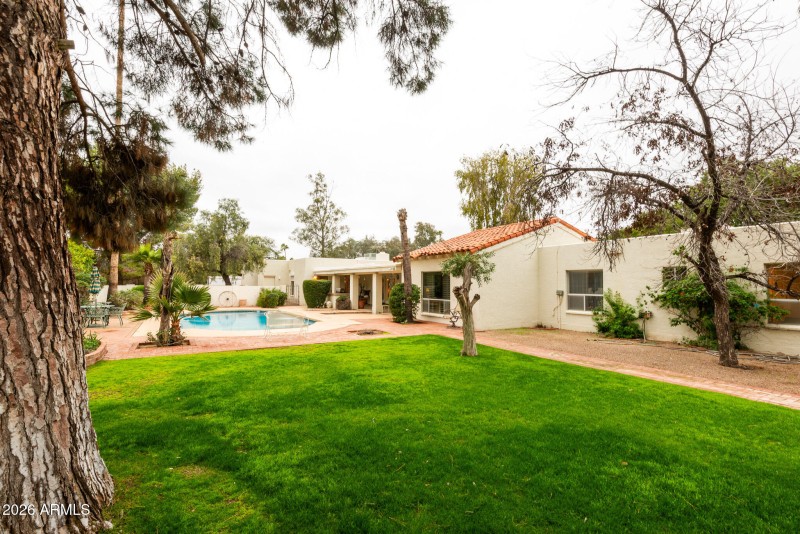 Backyard facing West