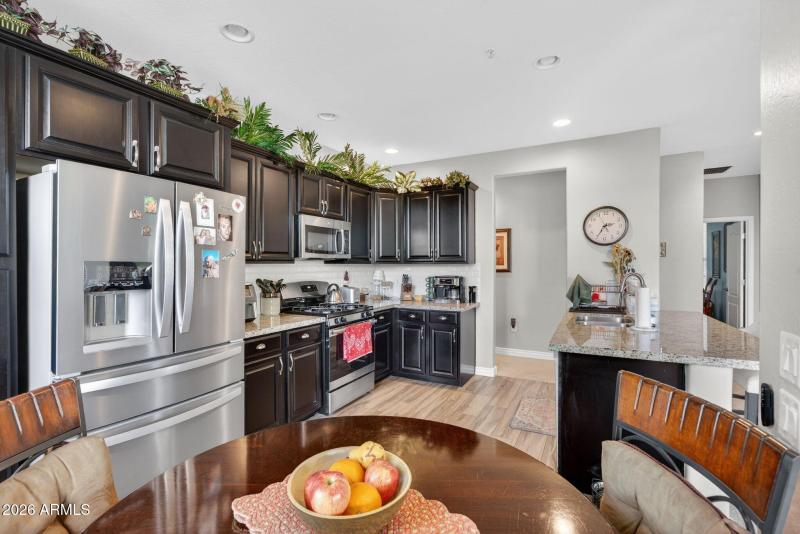 Dining to Kitchen Area