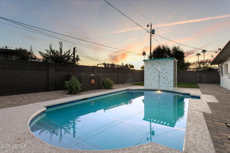 Yard view looking West