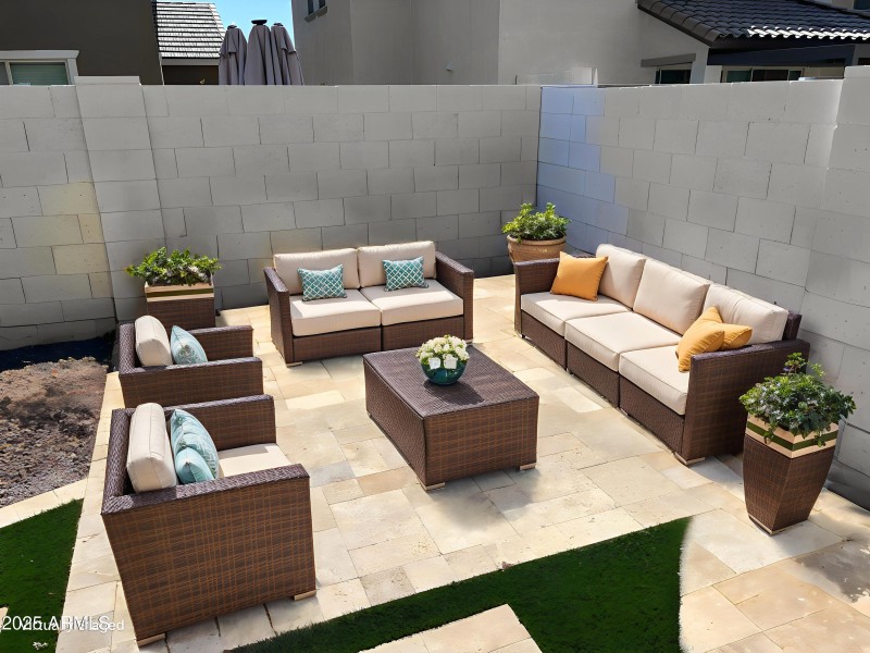 Outdoor Patio Staged
