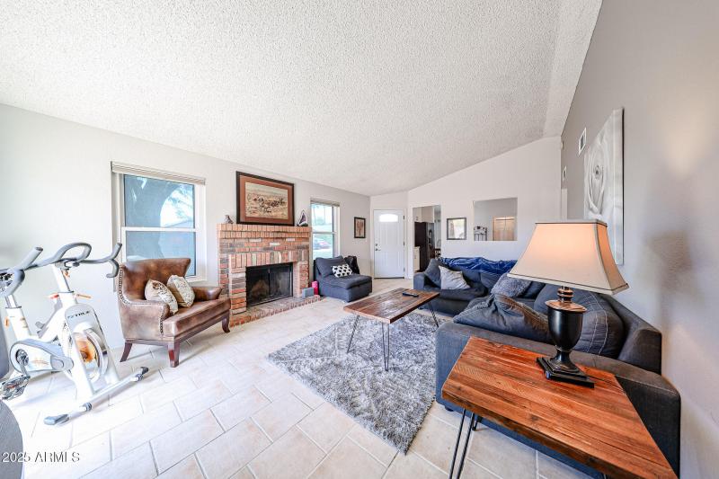 Living Room with cozy fireplace