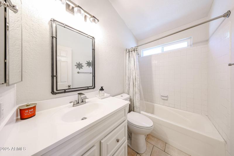 Hall Bath with new vanity, top,